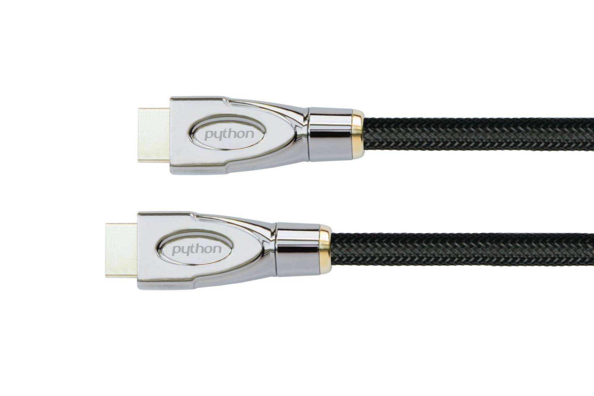 Python HDMI« 2.0 Kabel 4K2K Nylongeflecht schwarz 3m von Python