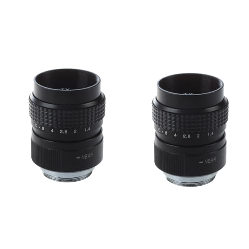 Pyugxab 2X 25mm F1,4 CCTV Objektiv C-Mount Schwarz Fuer Pen E-PL5 E-PM3 E-PM2 E-P1 von Pyugxab