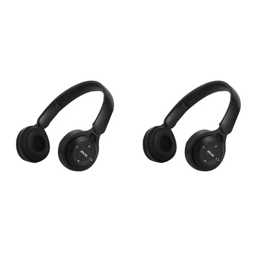 Pyugxab 2X Kopfhörer Bluetooth Headset Y08 Kabelloses Bluetooth Headset Tragbares Faltbares Kinder Headset Schwarz von Pyugxab