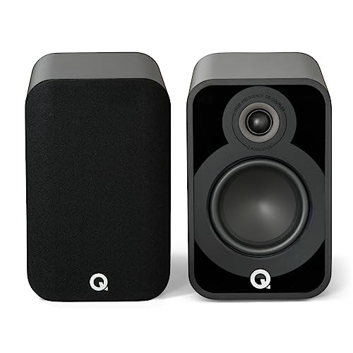 Q ACOUSTICS 5020 Bücherregal-Lautsprecher, 12,7 cm (5 Zoll), Mittel-/Bass-Treiber, 2,5 cm Hochtöner, TV-Lautsprecher für Surround-Soundsystem, Vinyl-Schallplattenspieler, HiFi, Gaming-PC-Lautsprecher von Q Acoustics