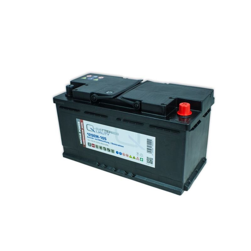 Q-Batteries 12SEM-105 12V 105Ah Semitraktionsbatterie von Q-Batteries