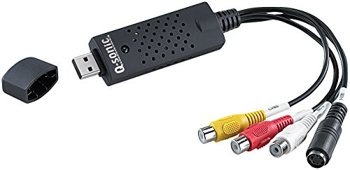 Q-Sonic VHS Digitalisierer: USB-Video-Grabber VG-202 zum Digitalisieren, mit Software für Windows (VHS Video Grabber, Audio Video Grabber, Kassetten Adapter) von Q-Sonic