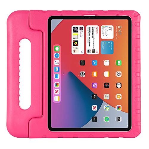 QANG Schutzhülle für iPad Air 4 10.9" 2020, stoßfest, mit Ständer, für Kinder, für iPad Air 4 10.9" 2020 Tablet (Rosa Rot) von QANG