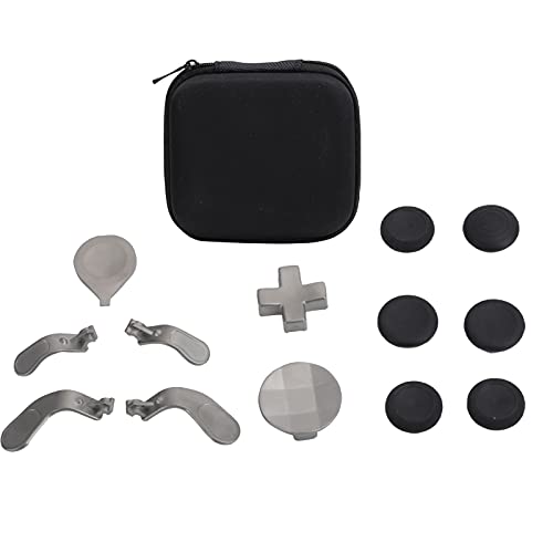 Controller-Thumbsticks-Set, Controller-Ersatzkit, 3D-Textur-Metall-Silikon-Griffabdeckung, Ergonomische Thumbstick-Griffe von QANYEGN