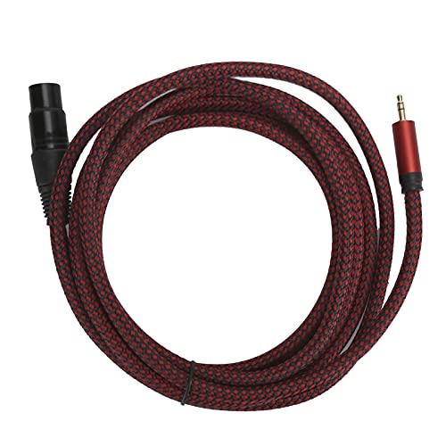 QANYEGN XLR-Buchse auf 3,5-mm-Kabel, symmetrischer 3,5-mm-Kabeladapter, Klinken-Aux-Mono-Audiokabel für Lautsprecher und Kamera (JD6030-3 Meters) von QANYEGN