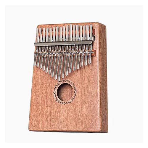 17-Tasten-Kalimba-Daumenklavier-Tastatur-Musikinstrumente Kalimba Thumb Piano Instrument(Brown) von QASKLBN