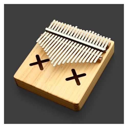 Daumenklavier 21 Tasten tragbares Kalimba-Musikinstrument für Anfänger Kalimba Thumb Piano Instrument von QASKLBN