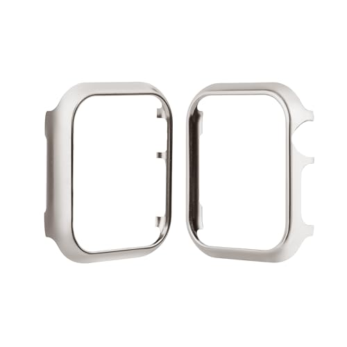 Gehäuse Stoßfest Kompatibel mit Apple Watch Series 6 40mm, Frauen Mädchen Dünn Aluminium Hülle Kratzfest Schutzhüllen Bumper Cover Rundherum Abdeckung Metall Kompatibel mit iWatch SE 40mm Series 4/5/6 von QBYVQQN