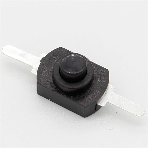 10 Stück DC 30V 1A Schwarz Ein-/Aus-Mini-Druckschalter for Taschenlampe von QEJBQKWU