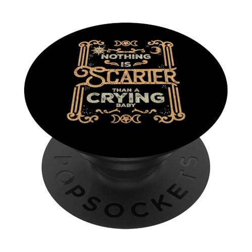 NICHTS IST GRUSELIGER ALS EIN WEINENDES BABY PopSockets mit austauschbarem PopGrip von QFire