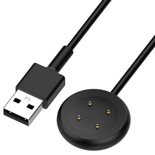 QHBAMD Ladekabel für Google Pixel Watch 3, USB-A-Ladekabel-Adapter, 100 cm, Uhrenzubehör für Fitbit Ace LTE/Versa 4/Versa 3 Smartwatch-Kabel von QHBAMD