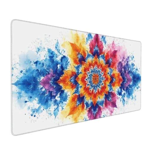 Datura Gaming Mauspad, Mousepad XXL 600x300x3 mm, Wasserdicht Anti-Rutsch Schreibtisch Mouse Pad verbessert Präzision und Geschwindigkeit, Gaming Zubehör für Home Zimmer Deko Q-677 von QIANLUOO