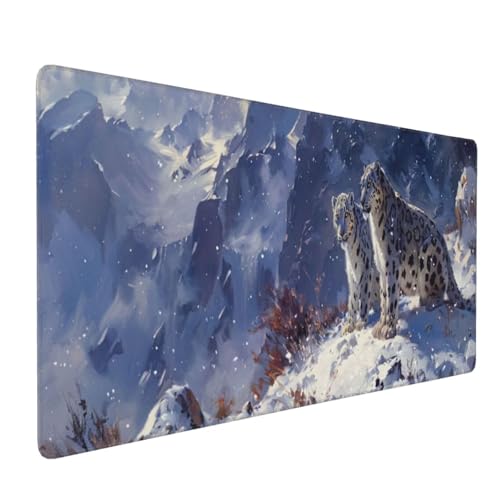 Winter Wolf Gaming Mauspad, Mousepad XXL 1600x800x3 mm, Wasserdicht Anti-Rutsch Schreibtisch Mouse Pad verbessert Präzision und Geschwindigkeit, Gaming Zubehör für Home Zimmer Deko Q-213 von QIANLUOO