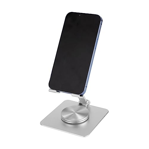 QIMEI-SHOP Handy Ständer Tisch Verstellbar Tablet Ständer für Schreibtisch Handy Halterung 360° Drehbar für Handys und Tablets mit Einer Größe von 4-13" von QIMEI-SHOP