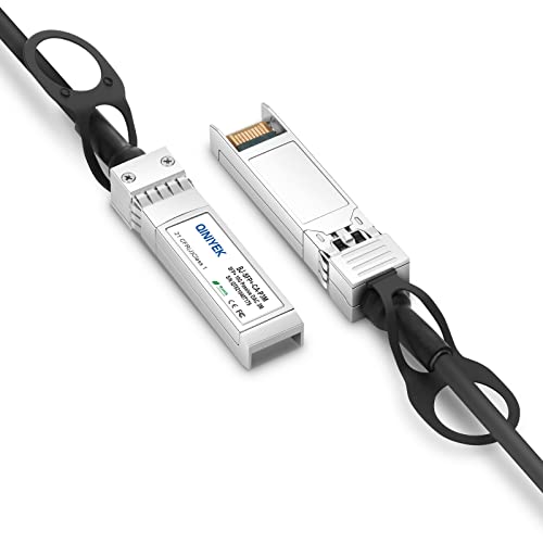 QINIYEK 10G SFP+ DAC Twinax-Kabel 3m (10ft), 10G SFP+ to SFP+ Direct Attach Copper Passive Cable for Cisco SFP-H10GB-CU0.5M, Ubiquiti UniFi, TP-Link, Netgear, D-Link, Zyxel, Mikrotik, Open Swith von QINIYEK