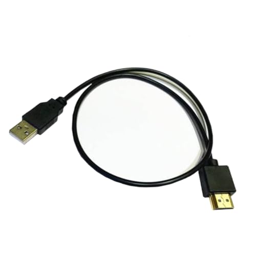 QINZITAO USB 2.0 Stecker auf HDMI-kompatibles Steckerkabel, 0,5 m, Netzteilkabel für Desktop-Einsatz für Fernseher, Monitore, Projektoren QINZITAO USB 2.0 Stecker auf HDMI-kompatibles Steckerkabel, 0,5 m, Netzteilkabel für Desktop-Einsatz für Fernseher, Monitore, Projektoren von QINZITAO
