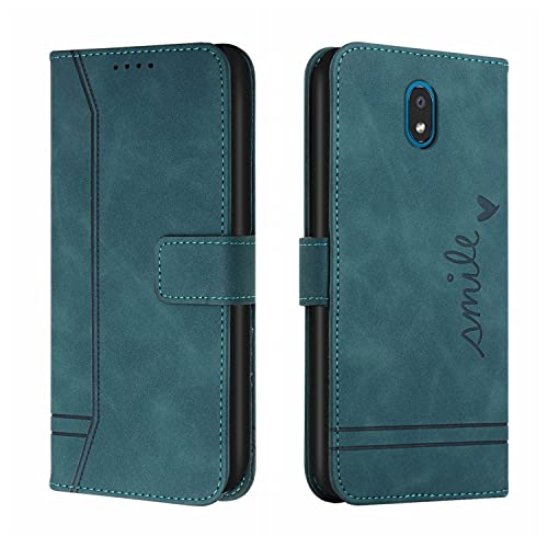 QIWEIQING Kompatibel mit LG K30 2019 Hülle Leder, Klapphülle HandyHüllen Handytasche Case für LG K30 2019, Flip Schutzhülle Flip Case für LG K30 2019 Green HX von QIWEIQING