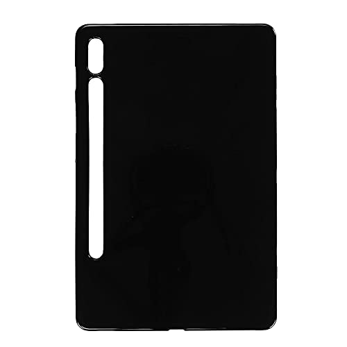 QJONSIU Hülle für Samsung Galaxy Tab S10 Ultra, [Stoßfest] Ultradünne Weiche TPU Schutzhülle Case Anti-Rutsch, Hülle für Samsung Galaxy Tab S10 Ultra-Schwarz von QJONSIU