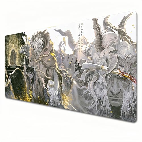 QMDUQMYZ Elden Ring Mauspad, XXL, grau, großes Gaming-Mauspad, 900 x 400 cm, geeignet für Tastatur-Pads und Schreibtischunterlagen für das Heimbüro, Größe XL QMDUQMYZ Elden Ring Mauspad, XXL, grau, großes Gaming-Mauspad, 900 x 400 cm, geeignet für Tastatur-Pads und Schreibtischunterlagen für das Heimbüro, Größe XL von QMDUQMYZ