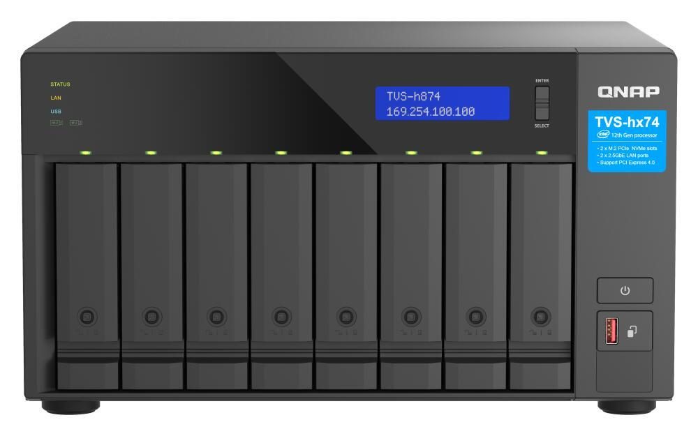QNAP NAS TVS-h874X-i9-64G 8-Bay QNAP NAS TVS-h874X-i9-64G 8-Bay von QNAP Systems