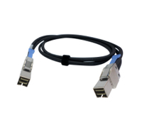 QNAP CAB-PCIE10M-8644-4X Serial Attached SCSI (SAS)-Kabel 1 m Schwarz von QNAP