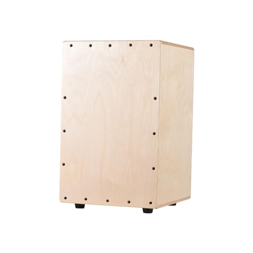 QOCAN Cajon Drum Box Holztrommel Handtrommel Glatte glänzende Oberfläche Schlaginstrument Birkenholz für Anfänger Reisen Party Box Trommel Anti-Rutsch von QOCAN