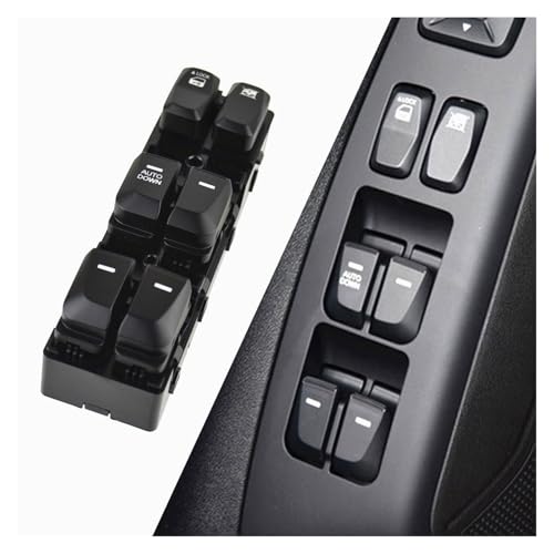 Elektrische Fensterheber Schalter Für Hyundai Für IX35 2010-2015 Glas Lift Control Schalter 93570-2S150 Vorne Links Seite Fenster Haupt Schalter Taste(AUTO DOWN) von QRDKKL