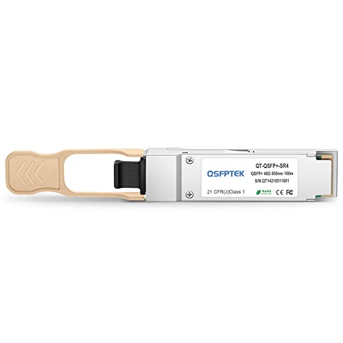 QSFPTEK 40G QSFP+ Module MTP/MPO Multi-Mode Transceiver 40GBASE-SR4 for Cisco QSFP-40G-SR4 (850nm, 100m, with DDM) von QSFPTEK