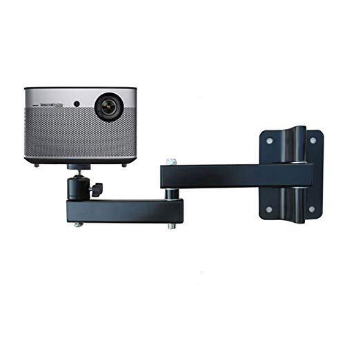 Projektor Ständer Projektorhalterung Black Projector Mount Ständer, starker universeller Projektor Wandhalterung Volle Motion 360 Drehen Tilt 30kg Profil Ausfahrbare Wandentfernung Ständer für Projekt von QTBH