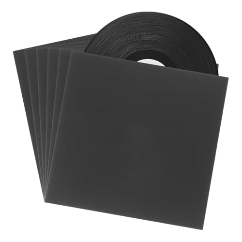 QUARKZMAN 10 Stück 10" Vinyl-Schutzhüllen aus Kraftpapier für LP Vinyl-Schallplattensammlungen, Schwarz von QUARKZMAN