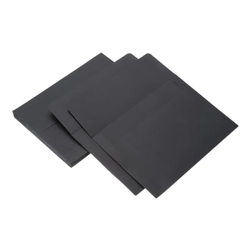 QUARKZMAN 25 Stück Umschläge Vintage Briefpapier Papier Schwarz Briefpapier Altes Modepapier zum Briefeschreiben, Einladungen, Hochzeit-6,9x5 Zoll von QUARKZMAN