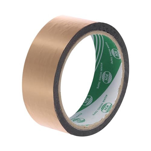 QUARKZMAN Champagner Gold Metallisiertes Klebeband 0,6 Zoll x 55 Yards Dekorationsband für Detailakzente an der Wand, Grafikdesign, Packung mit 1 von QUARKZMAN