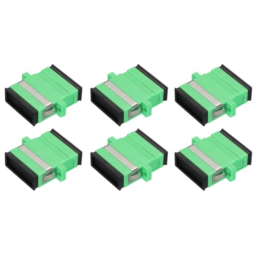 QUARKZMAN Fiber Optischer Koppler SC-SC/APC, Singlemode Duplex Adapter, SC-SC/APC, für Netzwerk Internet Verbindung, 6 Stück von QUARKZMAN