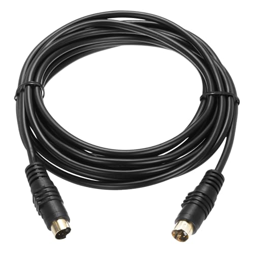 QUARKZMAN S Video Kabel 3.0m, 4 Pin S-Video Kabel Stecker auf Stecker Vergoldeter Anschluss Übertragung für TV Receiver Monitor S-VHS VCR DVD von QUARKZMAN