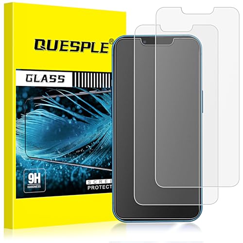 QUESPLE [2 Stück] Matt Panzerglas für iPhone 14/13/13 Pro, Anti-Fingerabdruck, Blendschutz Matte Schutzfolie, Anti-Kratzen, Ultra-klar Gehärtetem Glas Displayschutzfolie von QUESPLE