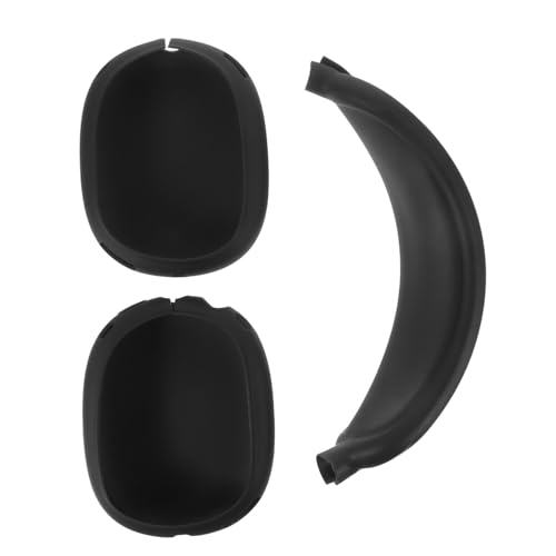 QUMIIRITY 1 Satz Max Kopfhörer Silikon Schutzhülle Ohrstöpsel Kopfhörerabdeckungen Headset kopfhörer Polster kopfhörer Pads gehäuse Kopfhörer-TPU-Abdeckung Kopfhörer Fall Black von QUMIIRITY