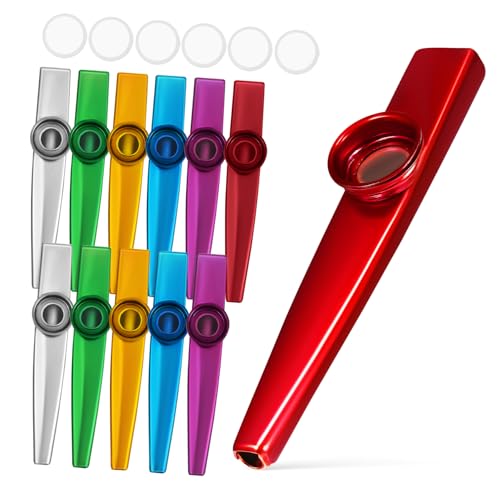 QUMIIRITY 12 Stück Kazoo aus Metall Kazoo-Pfeife Multipack mit Kazoos für Kinderspielzeug Kazoo kleines Kazoo-Instrument üben Kazoo Kazoos Masse Kazoo-Trompete QUMIIRITY 12 Stück Kazoo aus Metall Kazoo-Pfeife Multipack mit Kazoos für Kinderspielzeug Kazoo kleines Kazoo-Instrument üben Kazoo Kazoos Masse Kazoo-Trompete von QUMIIRITY
