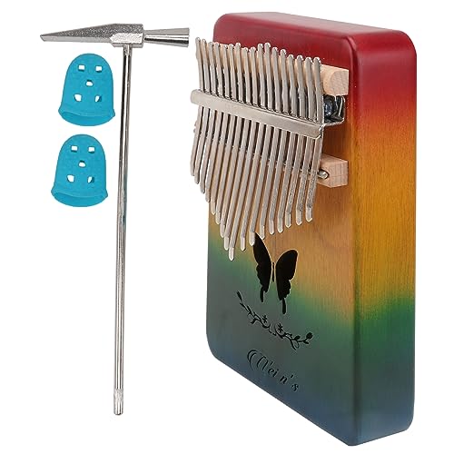 QUMIIRITY 17 Musikinstrumente für Kinder Mbira Daumenklavier Klavier für Kinder Kalimba-Musikinstrument Mini-Kalimba musical instruments Fingerklavier Kalimba für Anfänger Holz von QUMIIRITY