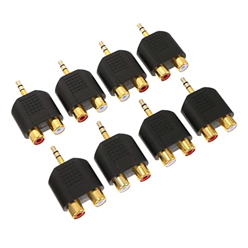QUMIIRITY 8Stücke Männlicher zu Weiblicher Audio Splitter Adapter Vergoldete Verbindung für Lautsprecher Audiogeräte Einfach zu Verwenden QUMIIRITY 8Stücke Männlicher zu Weiblicher Audio Splitter Adapter Vergoldete Verbindung für Lautsprecher Audiogeräte Einfach zu Verwenden von QUMIIRITY