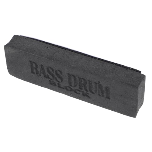 QUMIIRITY Satz Bass Drum rutschfeste Baumwolle Block für Bass Zubehör für Blocktrommeln rutschfester Trommelblock drum pad drumpad Bassdrum-Schwammblock Teile von Musikinstrumenten Black von QUMIIRITY