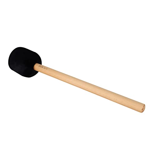 QUMIIRITY großer Trommelstock Musical Stangen Bass Geste Kleinkindertrommel Trommelschlägel Trommelzubehör Performance Drumsticks Trommelstock für große Trommel Musik Drumsticks Buche Black von QUMIIRITY