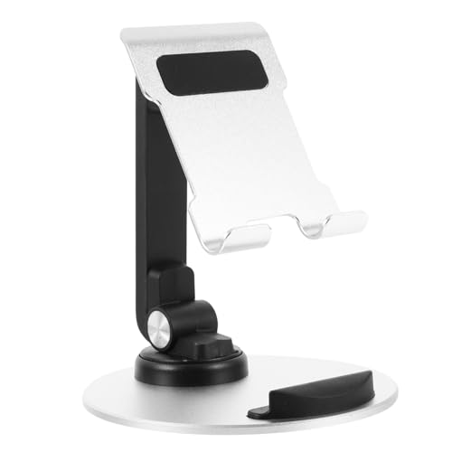 QUMIIRITY verstellbare arbeitsböcke verstellwinkel tabletten Halterung Cellphone Stand Tablet Halterung Tragbarer Tablet-Ständer Mobile Abs Tablet Steht Tischtelefonständer Silikon Silver von QUMIIRITY