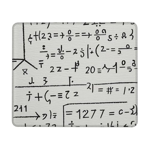 Mauspad, Mathematikformel, waschbar, rutschfest, für Mann und Frau, Laptop, Gaming, Schreibtischunterlage, Schreibtischunterlage für Büro, Heimarbeit von QVUEagriSJ