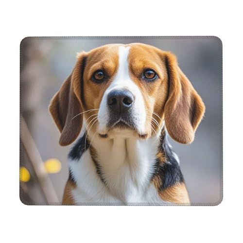 Mauspad mit niedlichem Beagle-Motiv, waschbar, rutschfest, für Mann und Frau, Laptop, Gaming, Schreibtischunterlage, Schreibtischunterlage für Büro, Heimarbeit von QVUEagriSJ