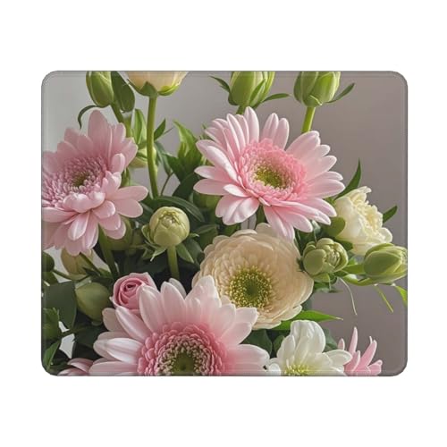 Mouses Pad Bouquet of Flowers Mouses Mat Washable Non-Slip Mouses Mat for Man Woman Laptop Gaming Desk Pad Desktop Protector Mat for Office Home Work von QVUEagriSJ