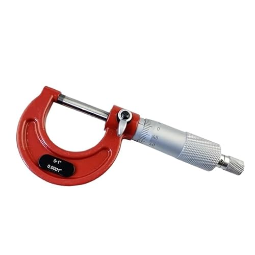 Mikrometer, 0-25/25-50/50-75/75-100 mm 0-1/1-2/2-3/3-4/Zoll 0,01 mm MikrometerAußenmikrometer Messmikrometer Hohe Präzision, leicht zu tragen(0-25mm) von QZCX