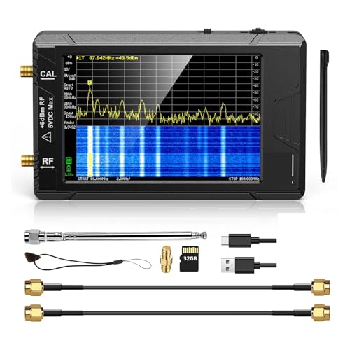 Spektrumanalysator 2,8-Zoll-Display-Spektrumanalysator ULTRA 4-Zoll-Display 100 kHz bis 5,3 GHz mit 32-GB-Karte Version V0.4.5.1 Klare Bilder und sensible Bedienung(SA ULTRA) von QZCX