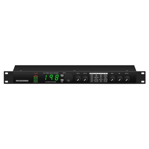 Qbkohphifm Professioneller Digitaler Nachhall-Multieffekt-Prozessor, Audioprozessor, Equalizer, EU-Stecker von Qbkohphifm