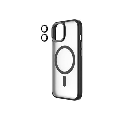 Qdos Coque HYBRID Soft SNAP (MAGSAFE) Noir + Camera Lens iPhone 15 von QDOS