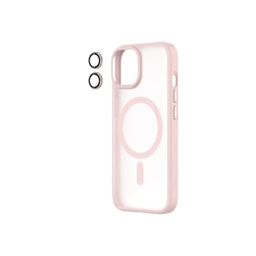 Qdos Coque HYBRID Soft SNAP (MAGSAFE) Rose + Camera Lens iPhone 15 von QDOS